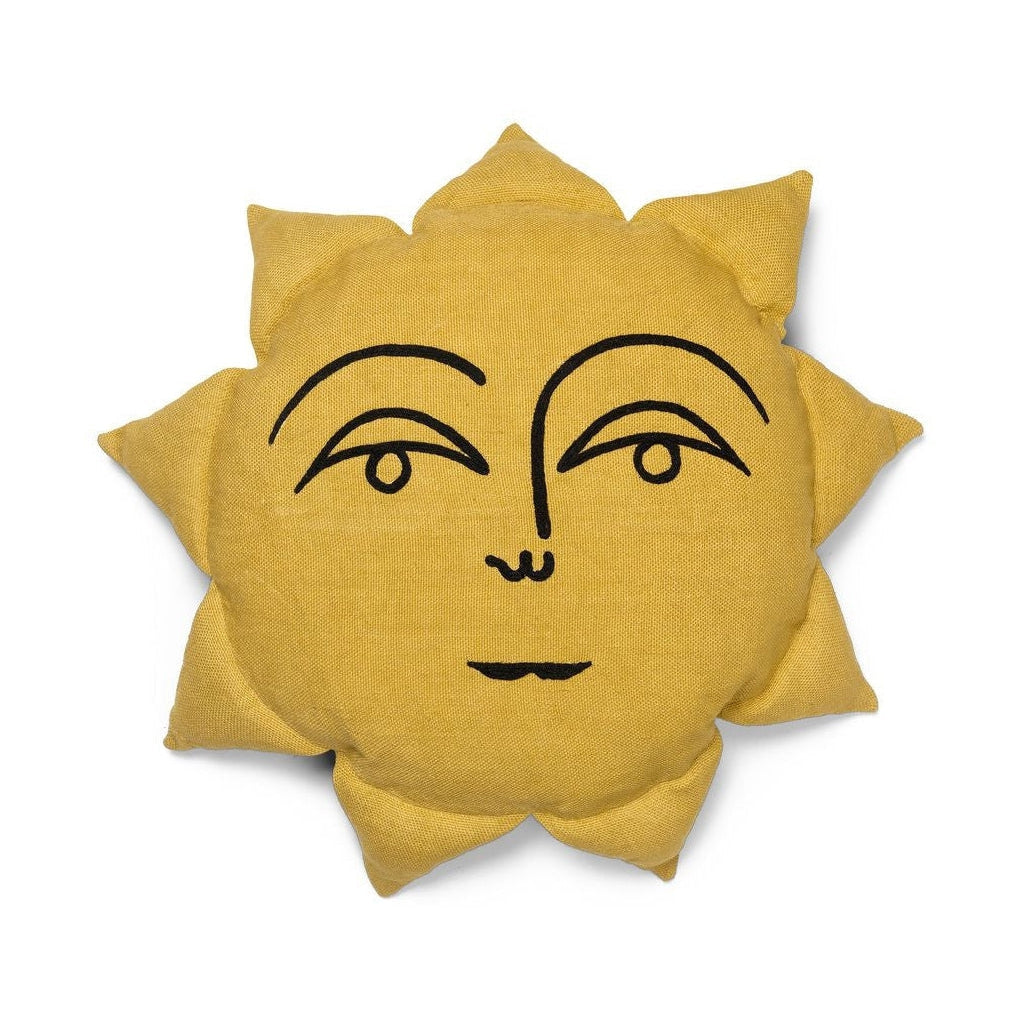 Ferm Living Sun Cushion, Yellow