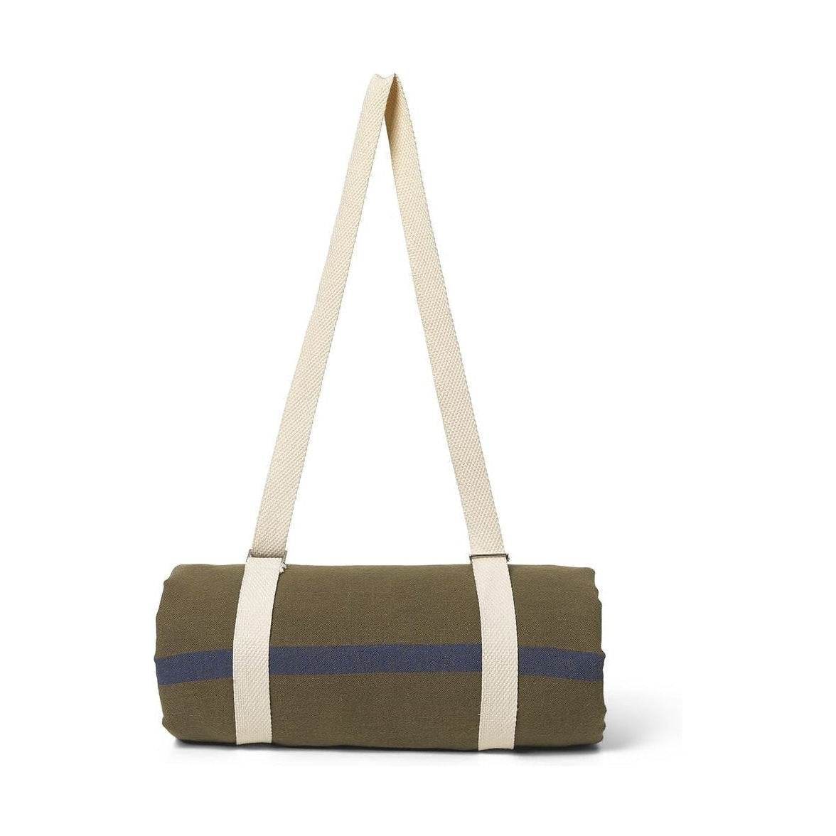 Ferm Living Yard Picnic Blanket, Olive/Light Blue