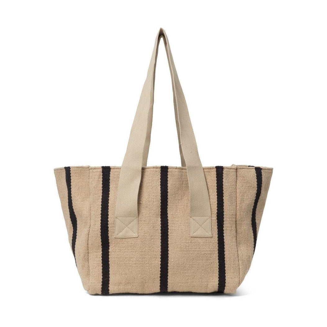 Ferm Living Yard Picnic Bag, Sand/Black