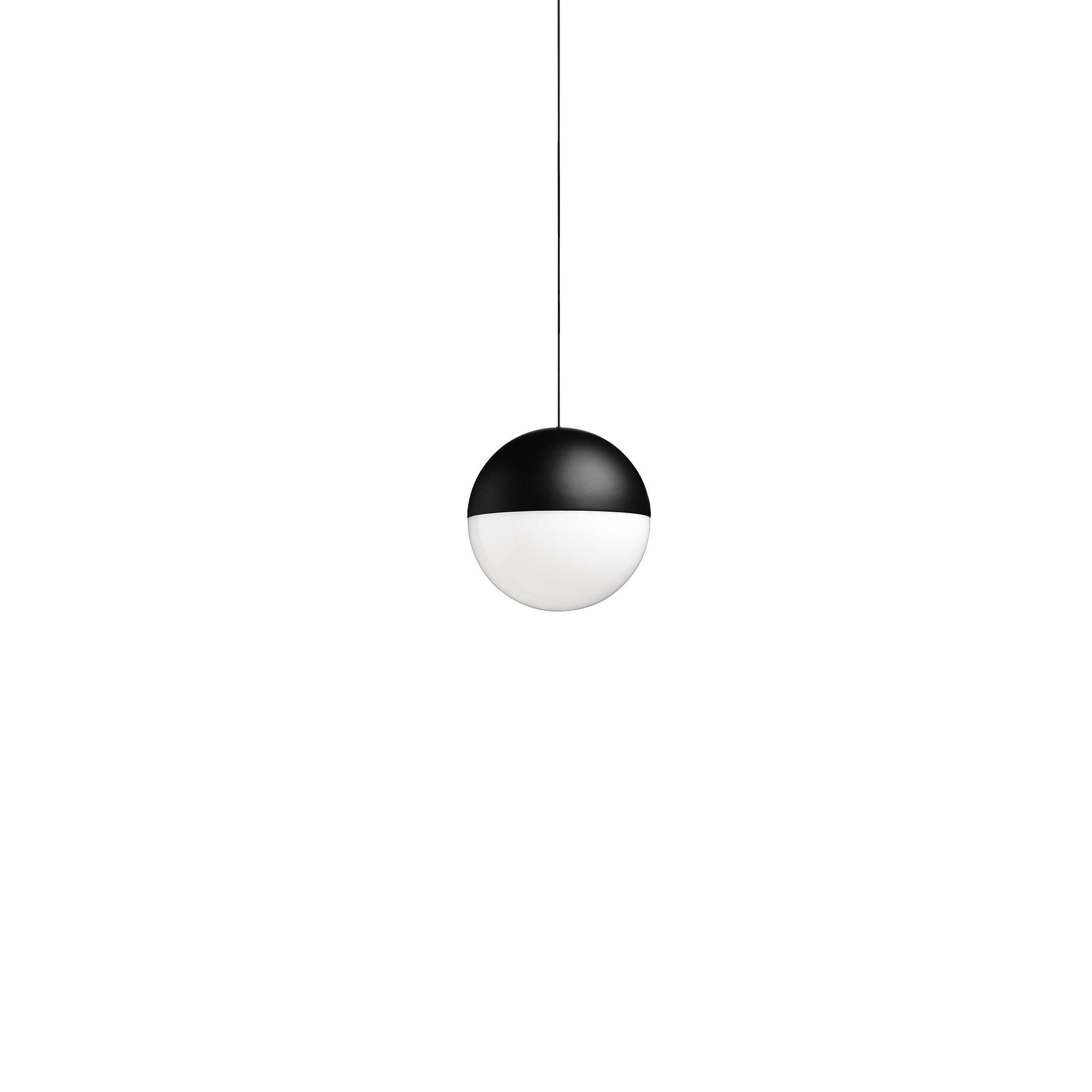 Flos String Light Ball Head Pendant Lamp 22m Black With Sensor Dimmer On Cable