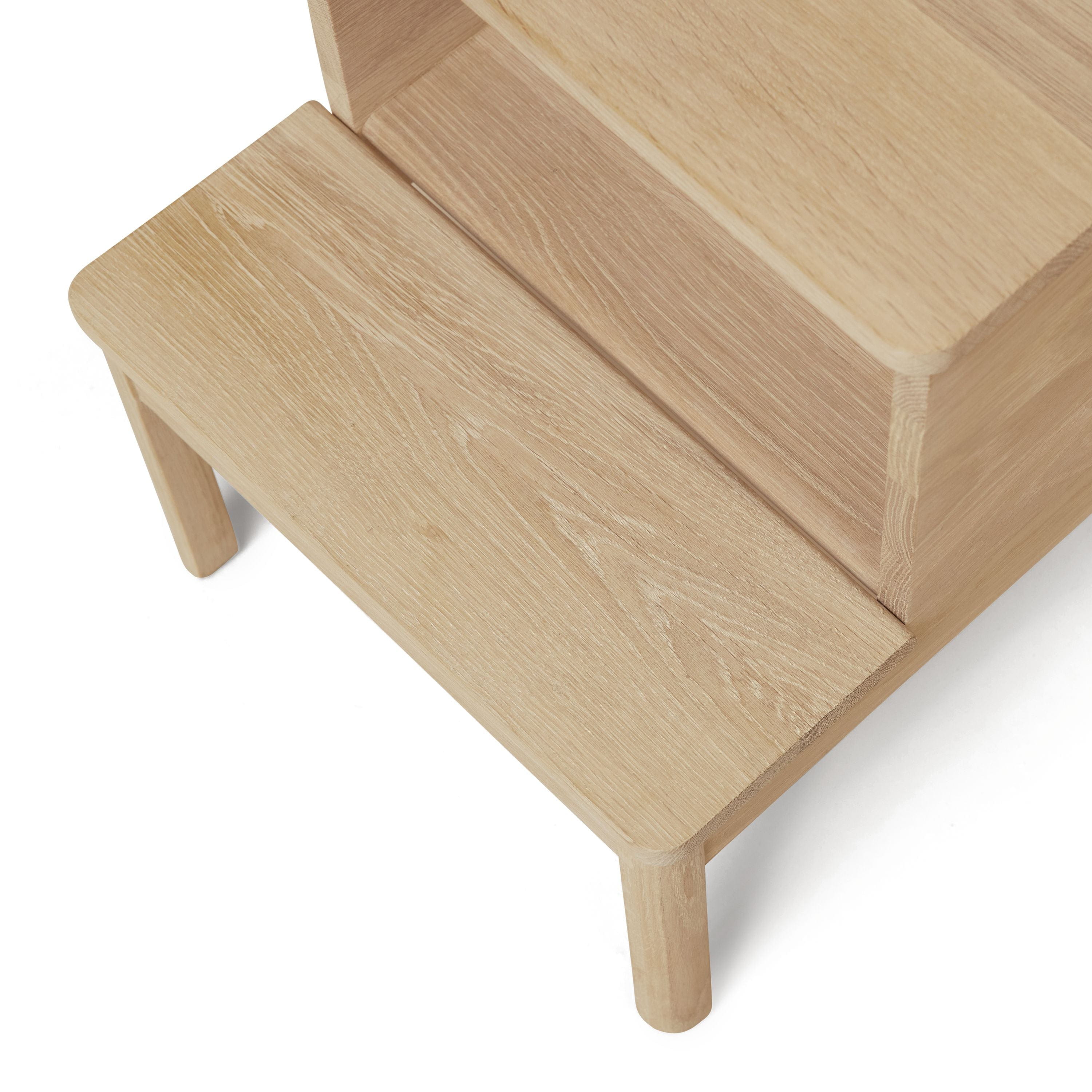 Form & Refine A Line Stepstool. White Oak