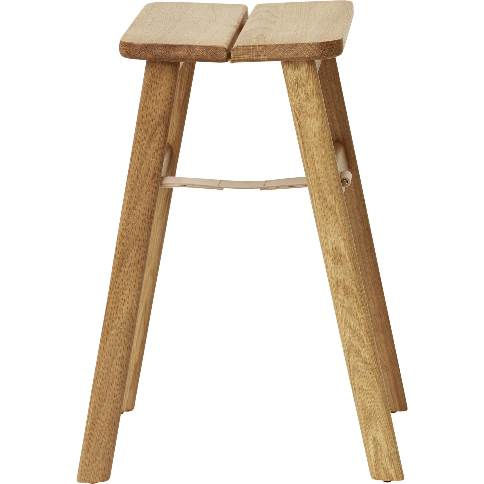 Form & Refine Angle Foldable Stool. Oak