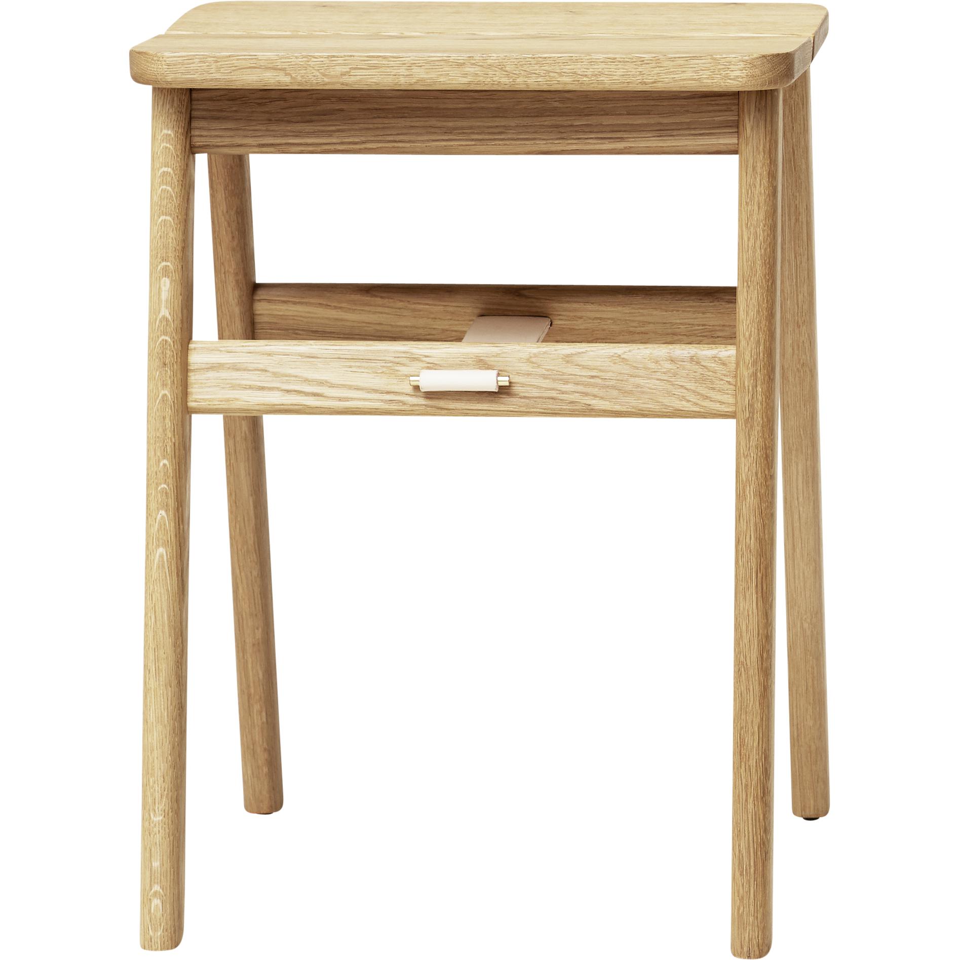 Form & Refine Angle Foldable Stool. White Oil Oak