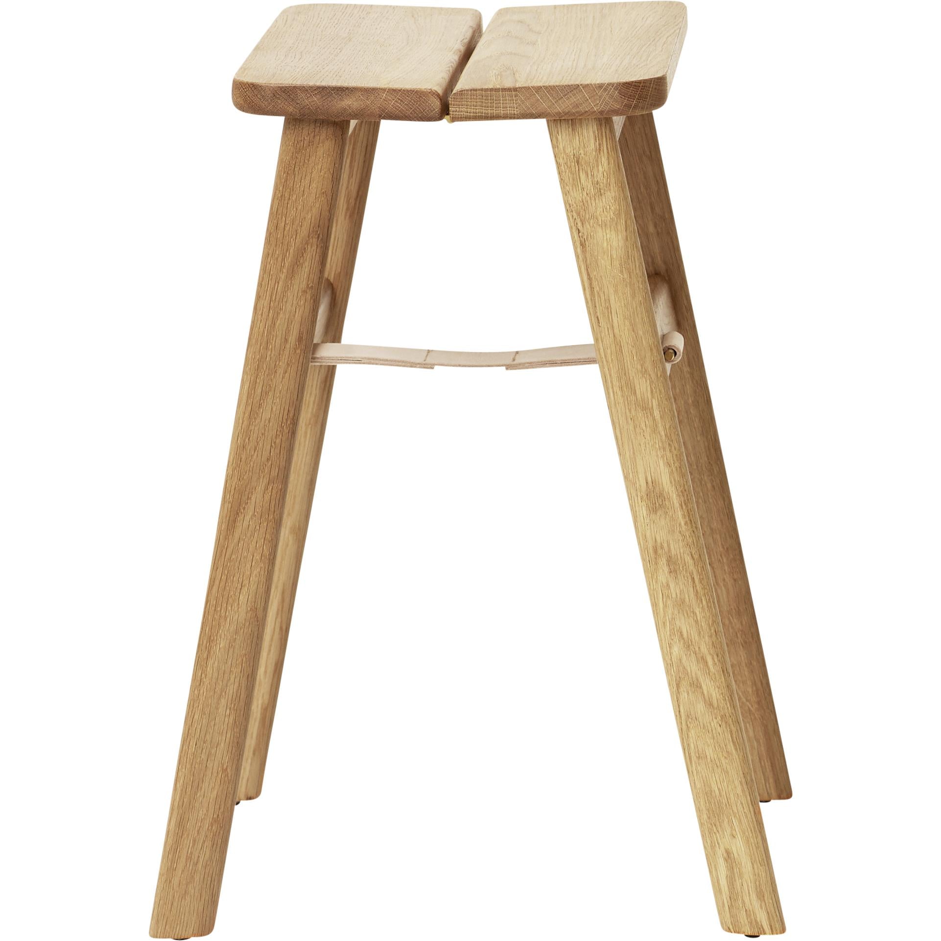 Form & Refine Angle Foldable Stool. White Oil Oak