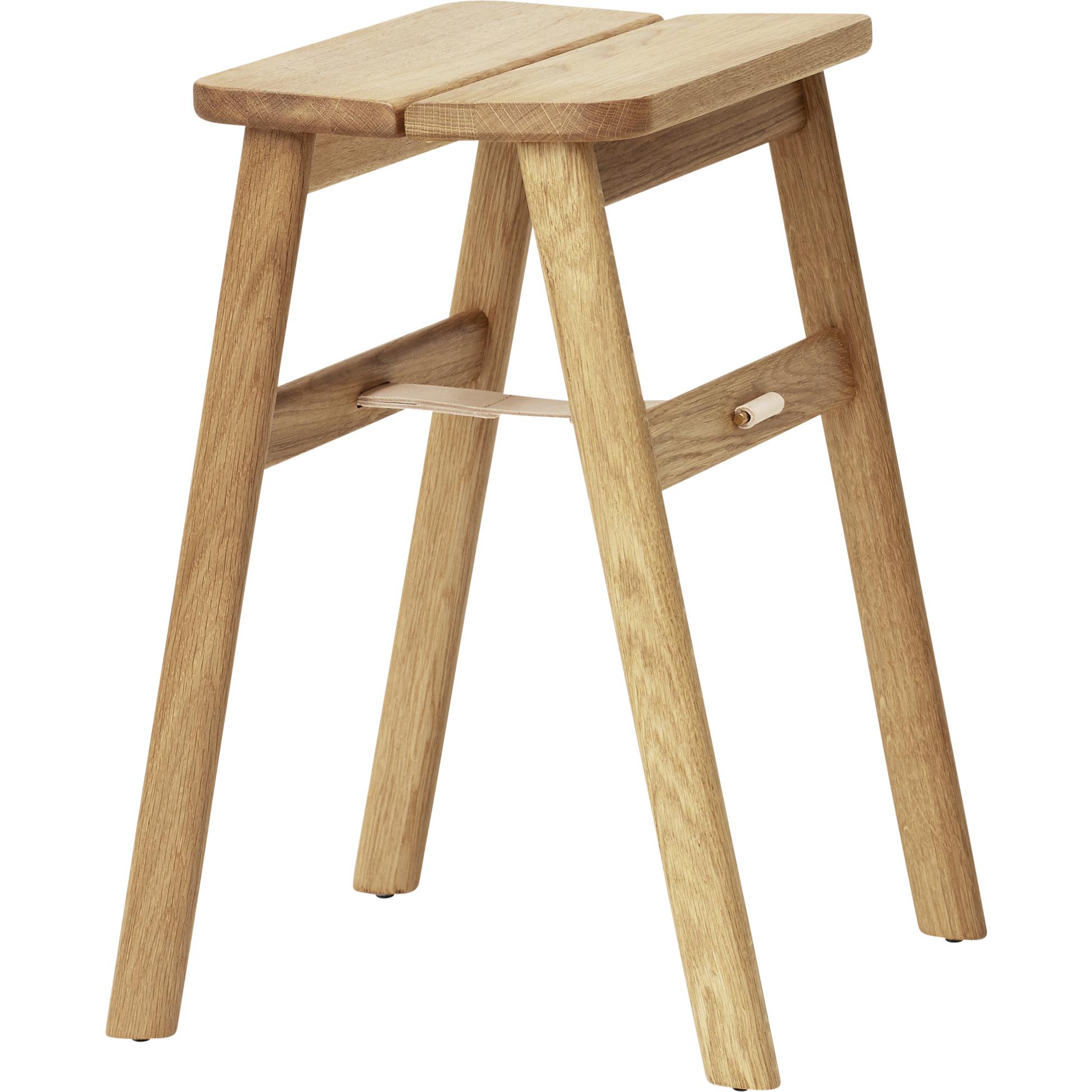 Form & Refine Angle Foldable Stool. White Oil Oak