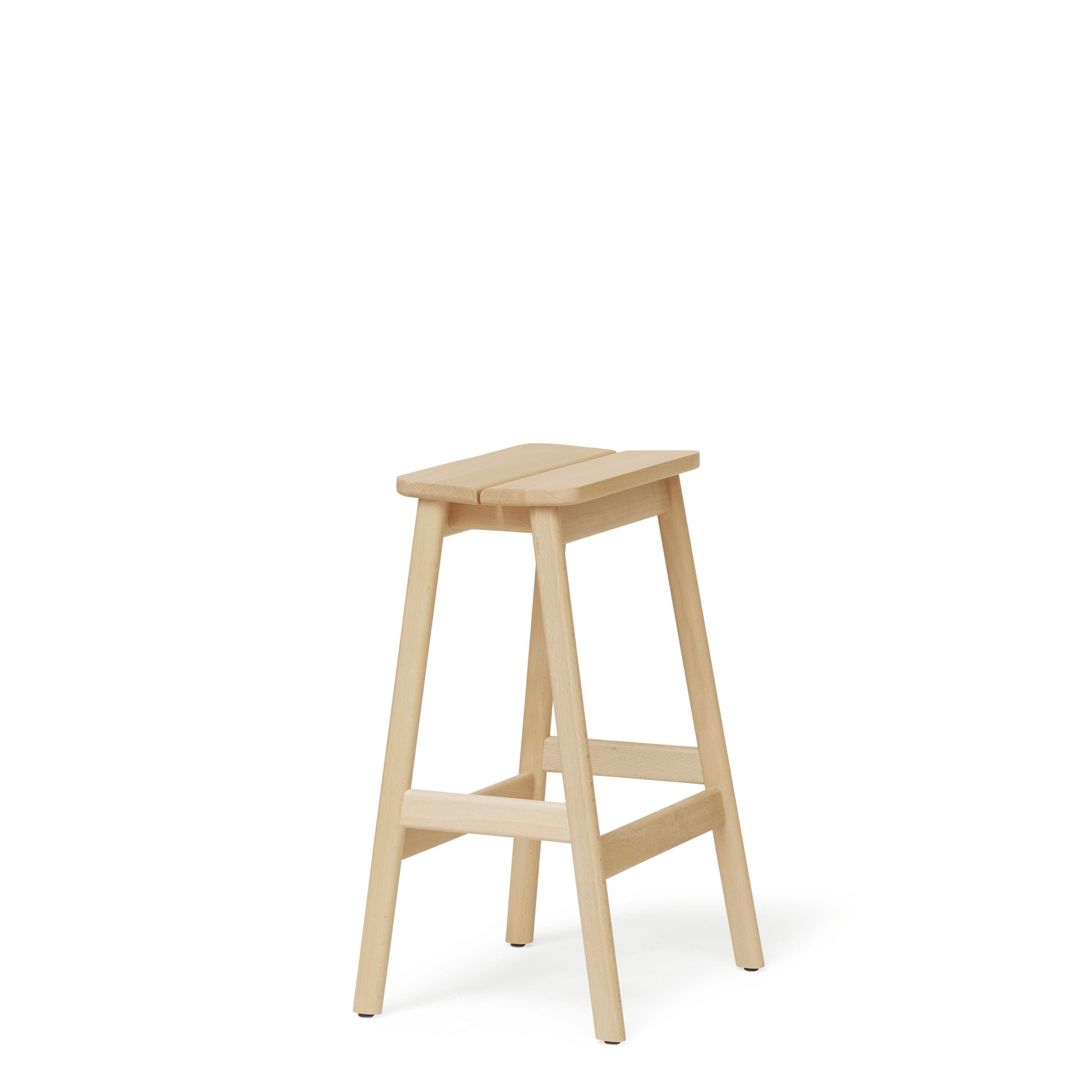 Form & Refine Angle Standard Bar Stool 65 Cm. Beech