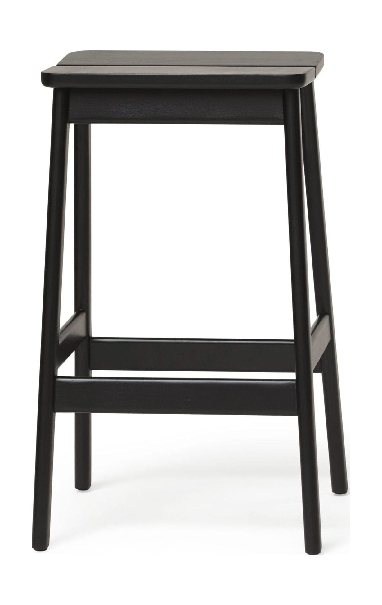 Form & Refine Angle Standard Bar Stool 65 Cm. Black Stained Beech