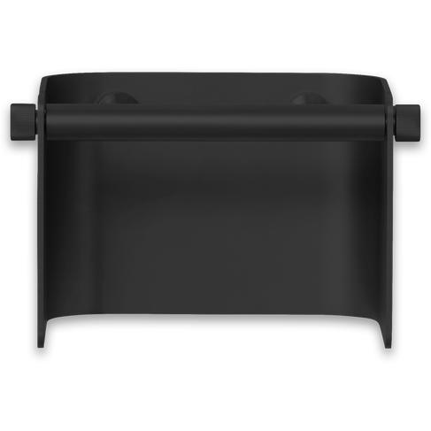 Form & Refine Arc Toilet Roll Holder. Black Steel