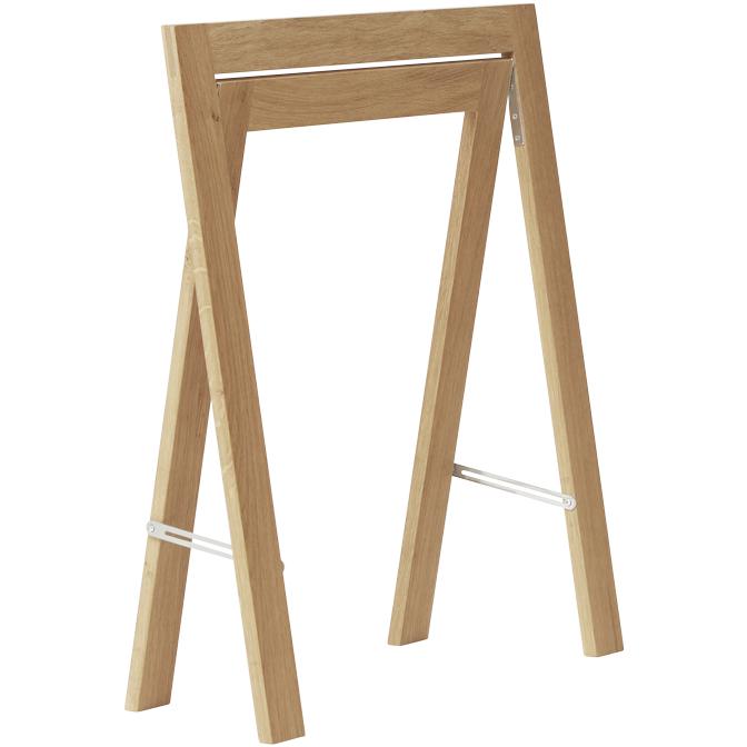 Form & Refine Austere Trestle Set Of 2. White Oiled Oak