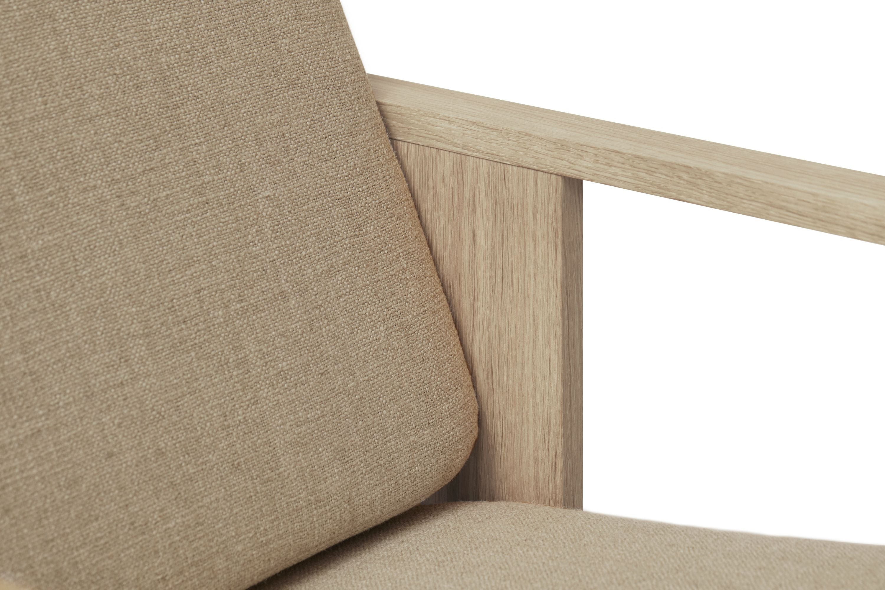 Form & Refine Block Lounge Chair. White Oil Oak