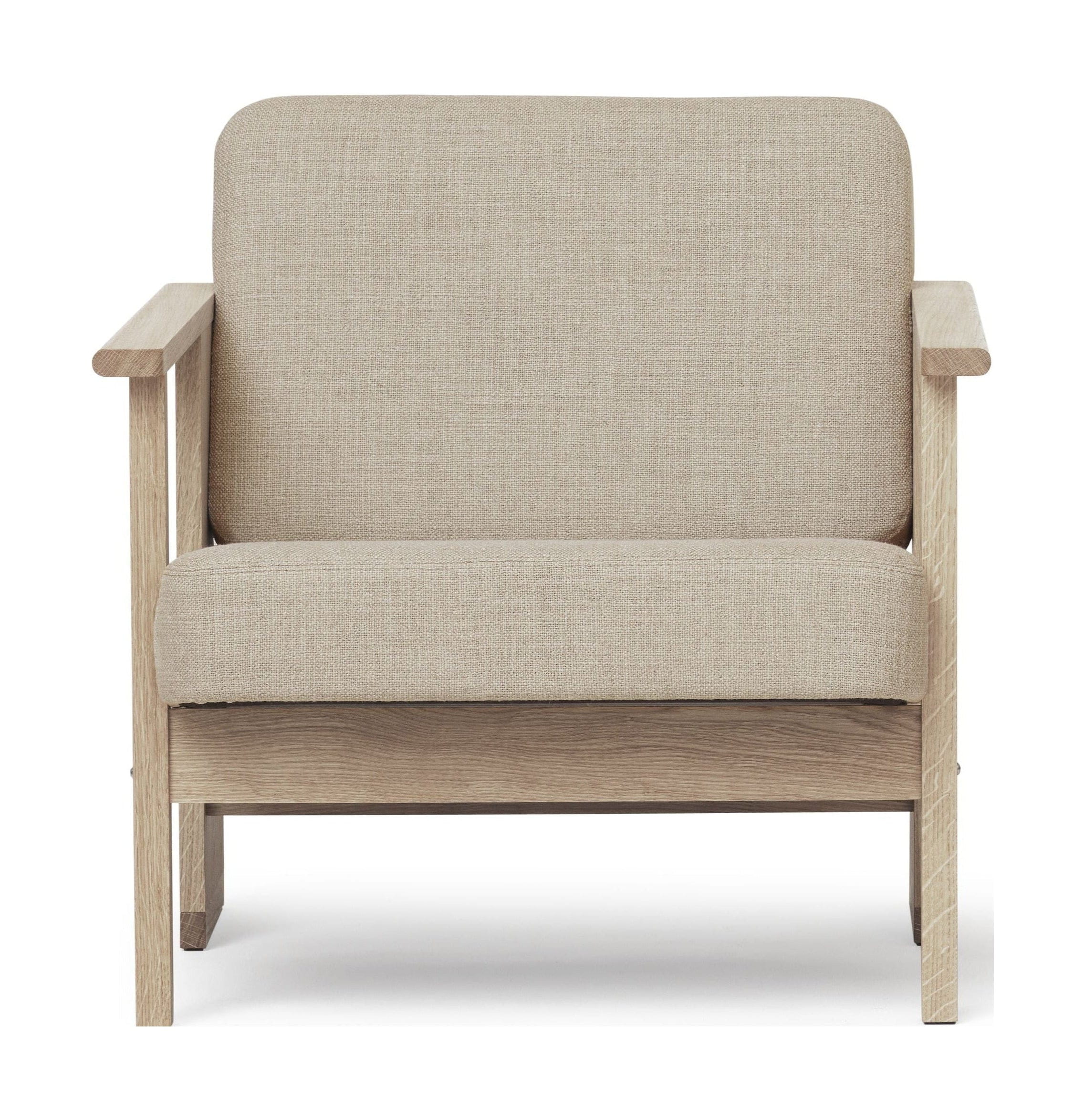 Form & Refine Block Lounge Chair. White Oil Oak