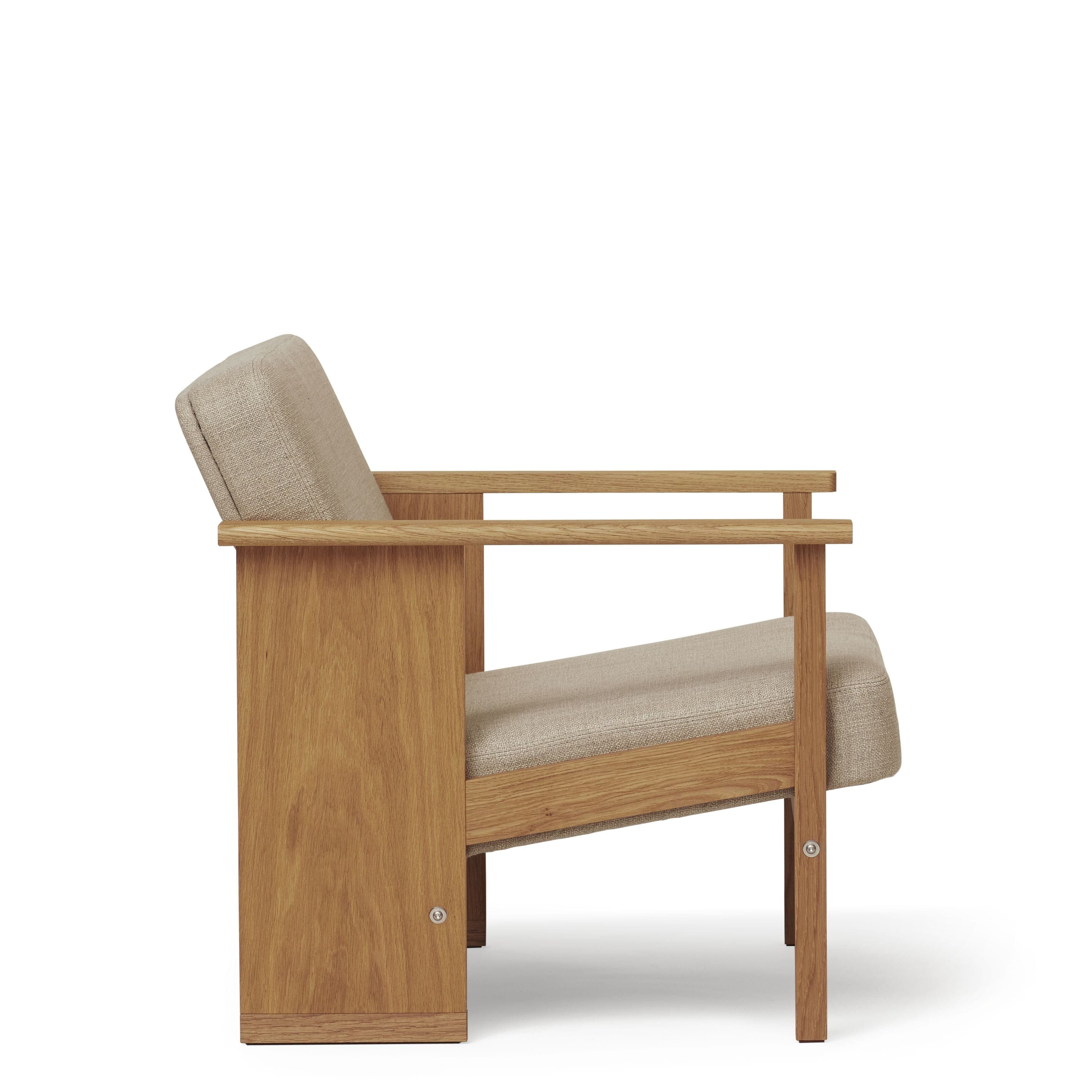 Form & Refine Block Lounge Chair. Oak