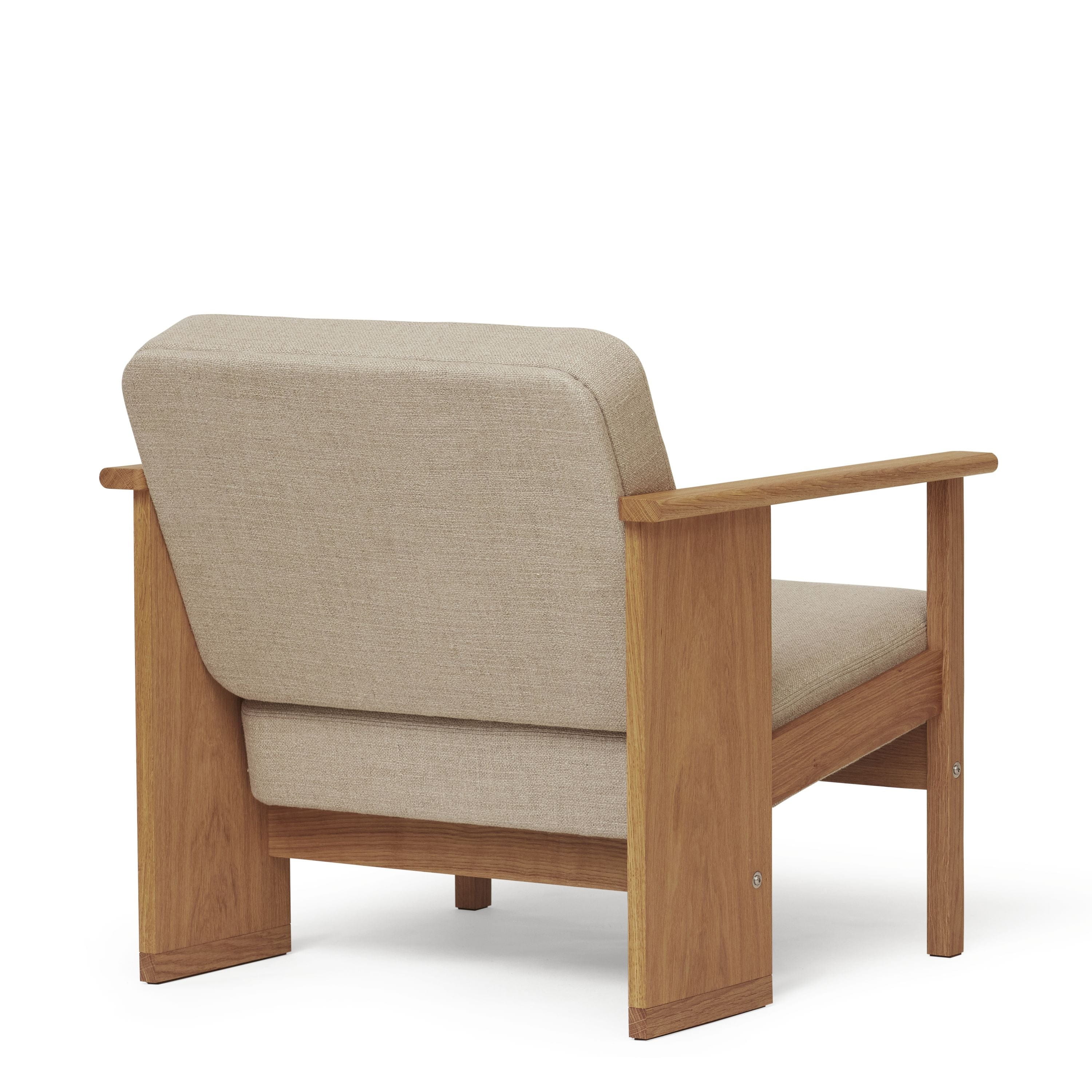 Form & Refine Block Lounge Chair. Oak