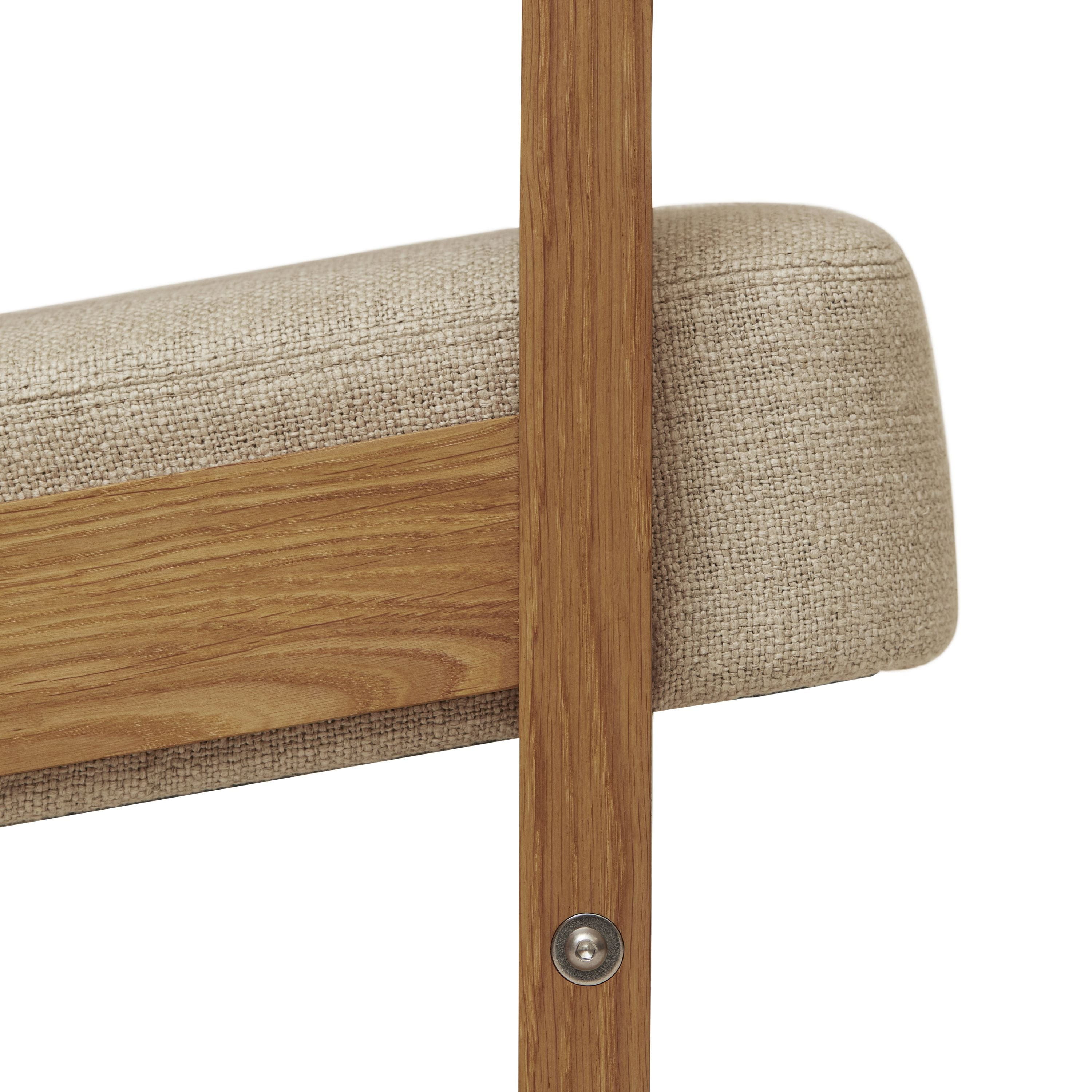 Form & Refine Block Lounge Chair. Oak