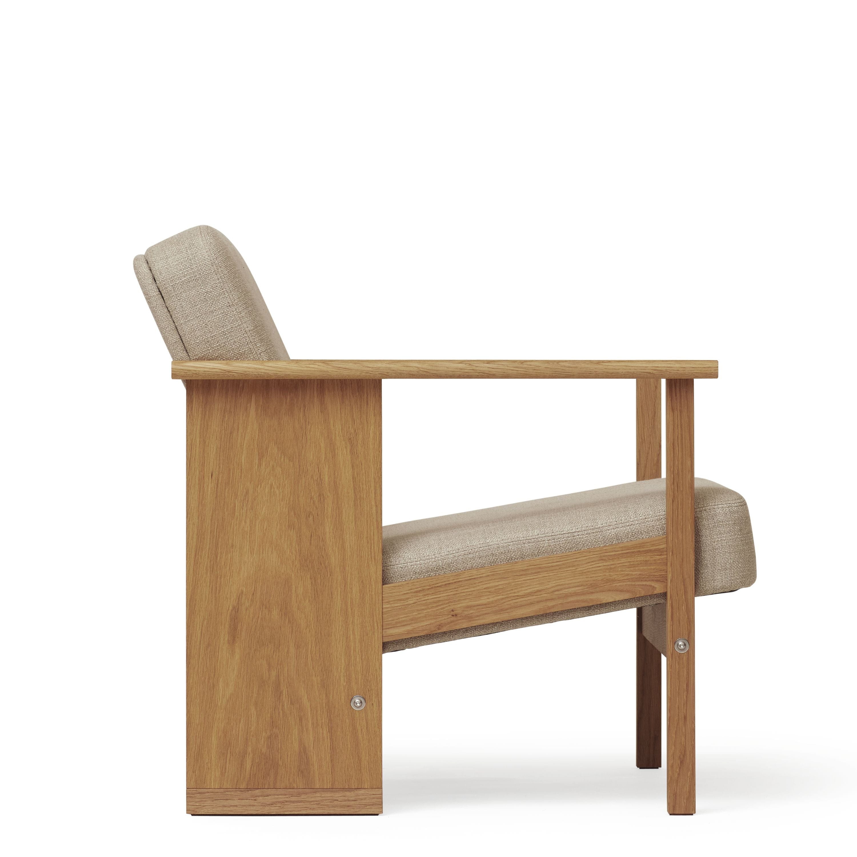 Form & Refine Block Lounge Chair. Oak