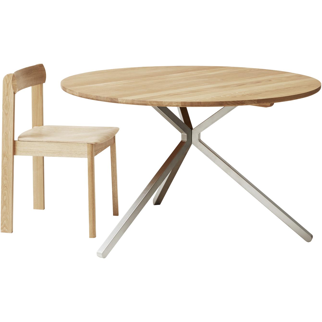 Form & Refine Frisbee Table ø120 Cm. White Oak