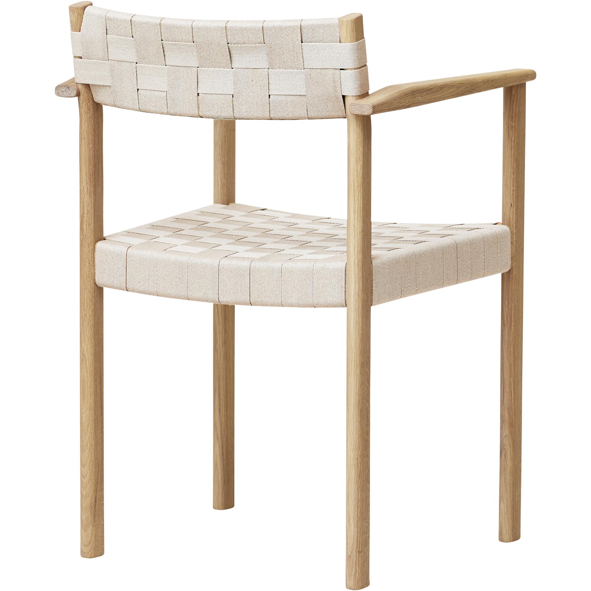 Form & Refine Motif Armchair. White Oil Oak