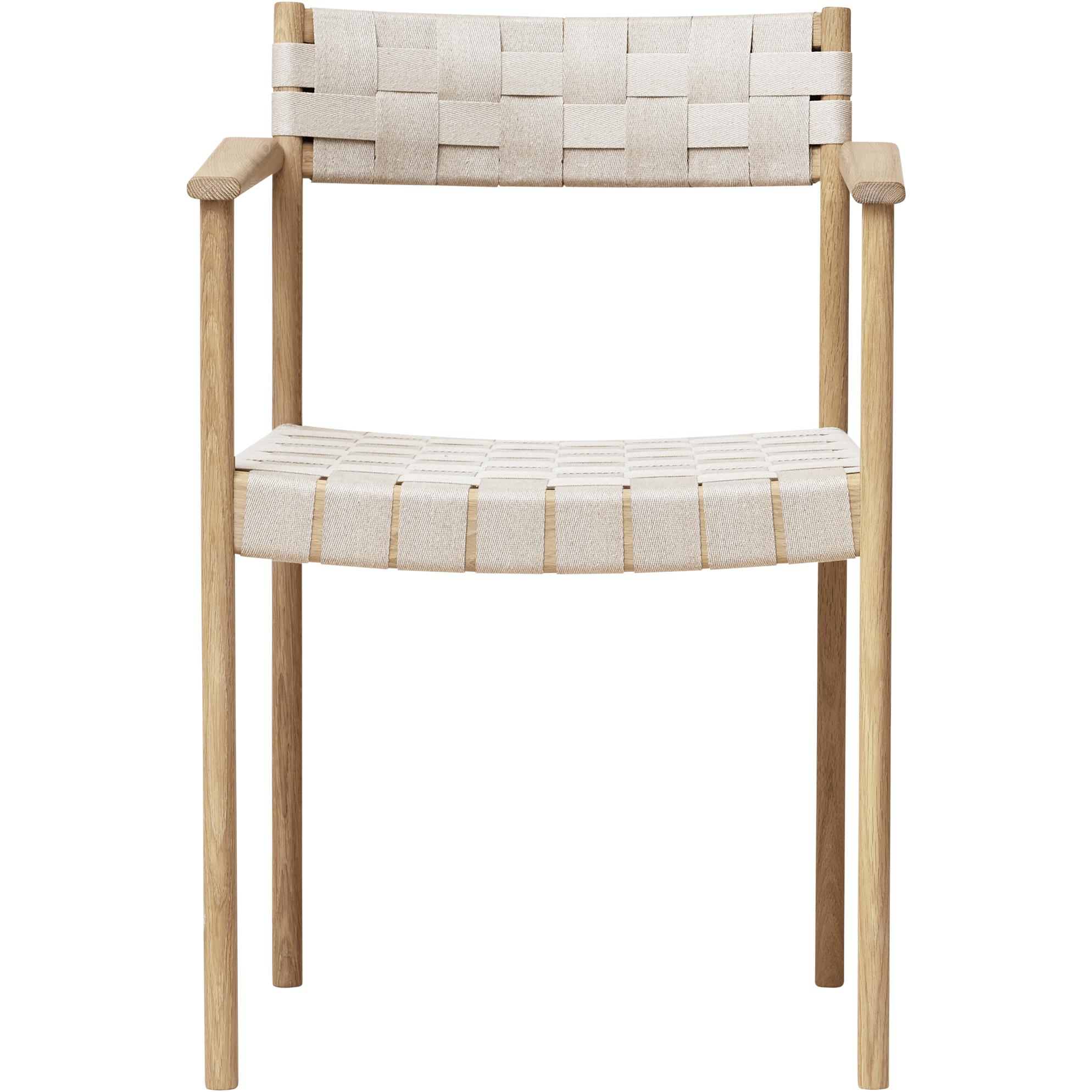 Form & Refine Motif Armchair. White Oil Oak