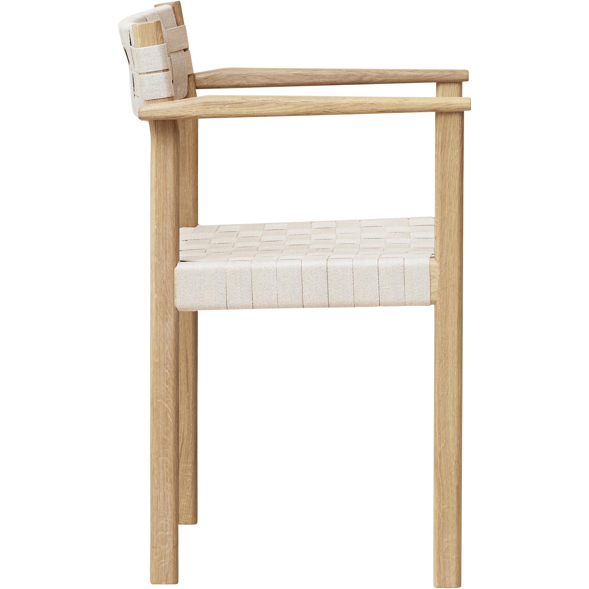 Form & Refine Motif Armchair. White Oil Oak