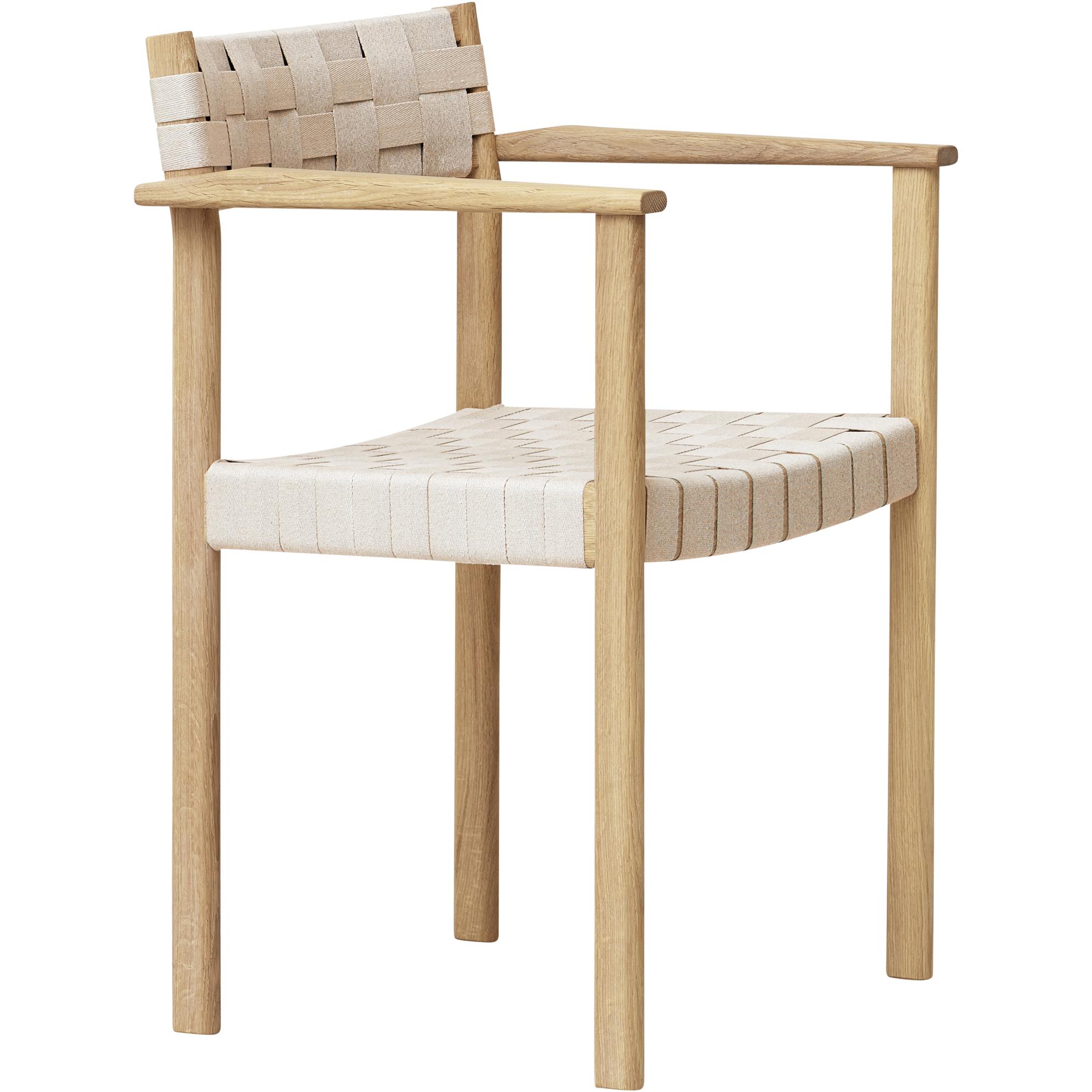 Form & Refine Motif Armchair. White Oil Oak