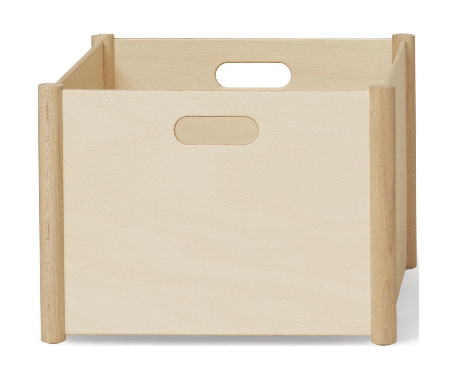 Form & Refine Pillar Storage Box Large. Beech