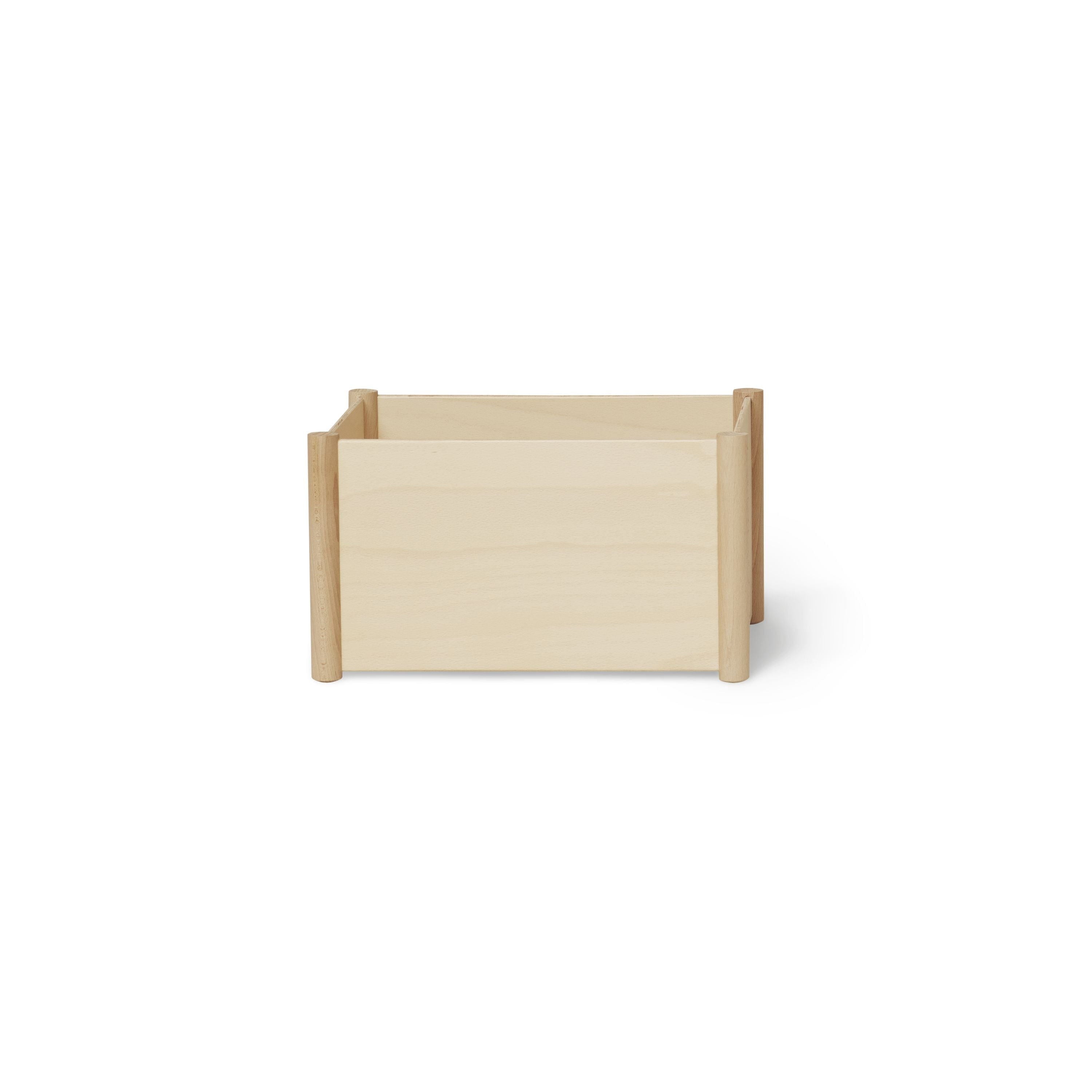 Form & Refine Pillar Storage Box Medium. Beech