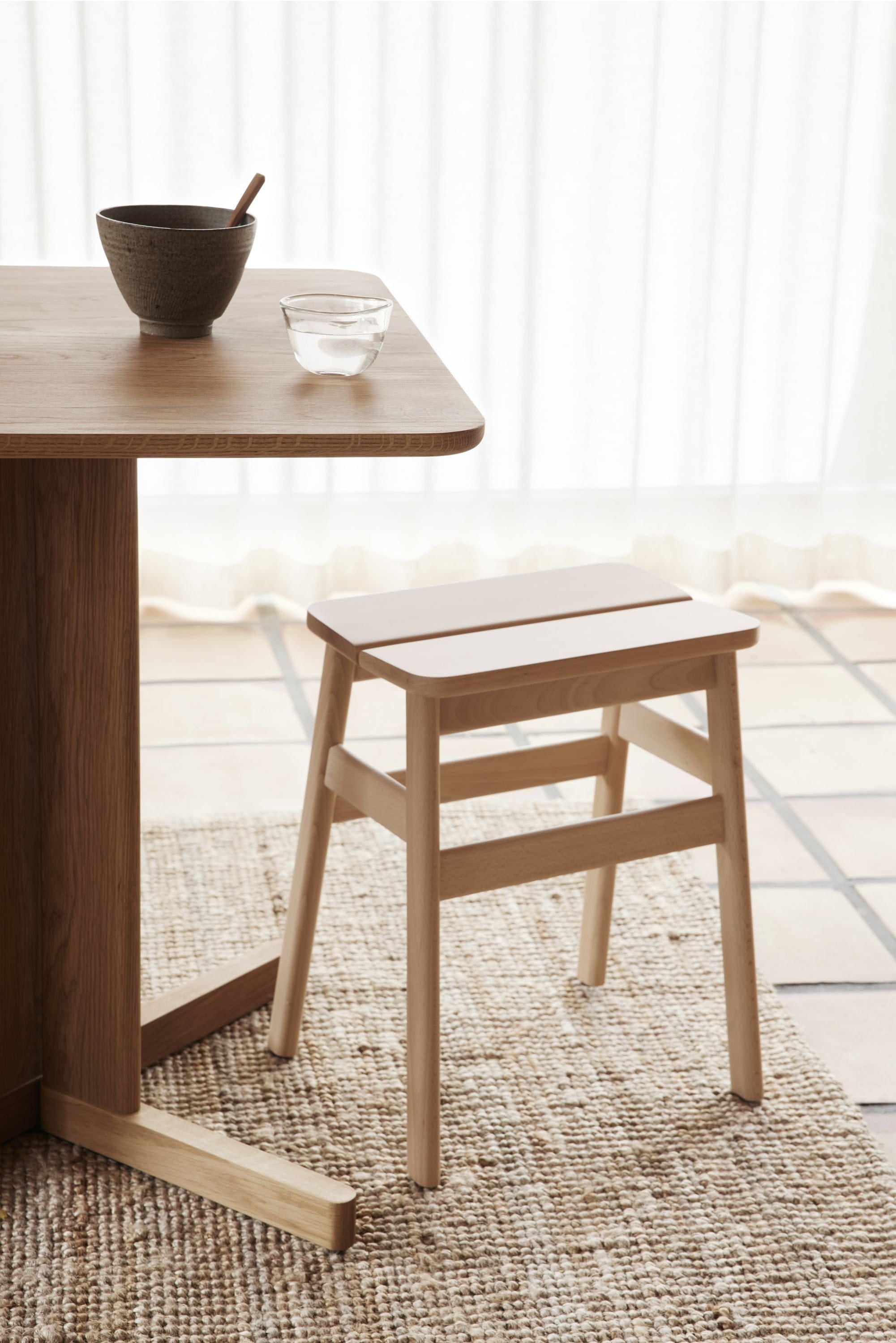 Form & Refine Quatrefoil Table 68x68 Cm. White Oak