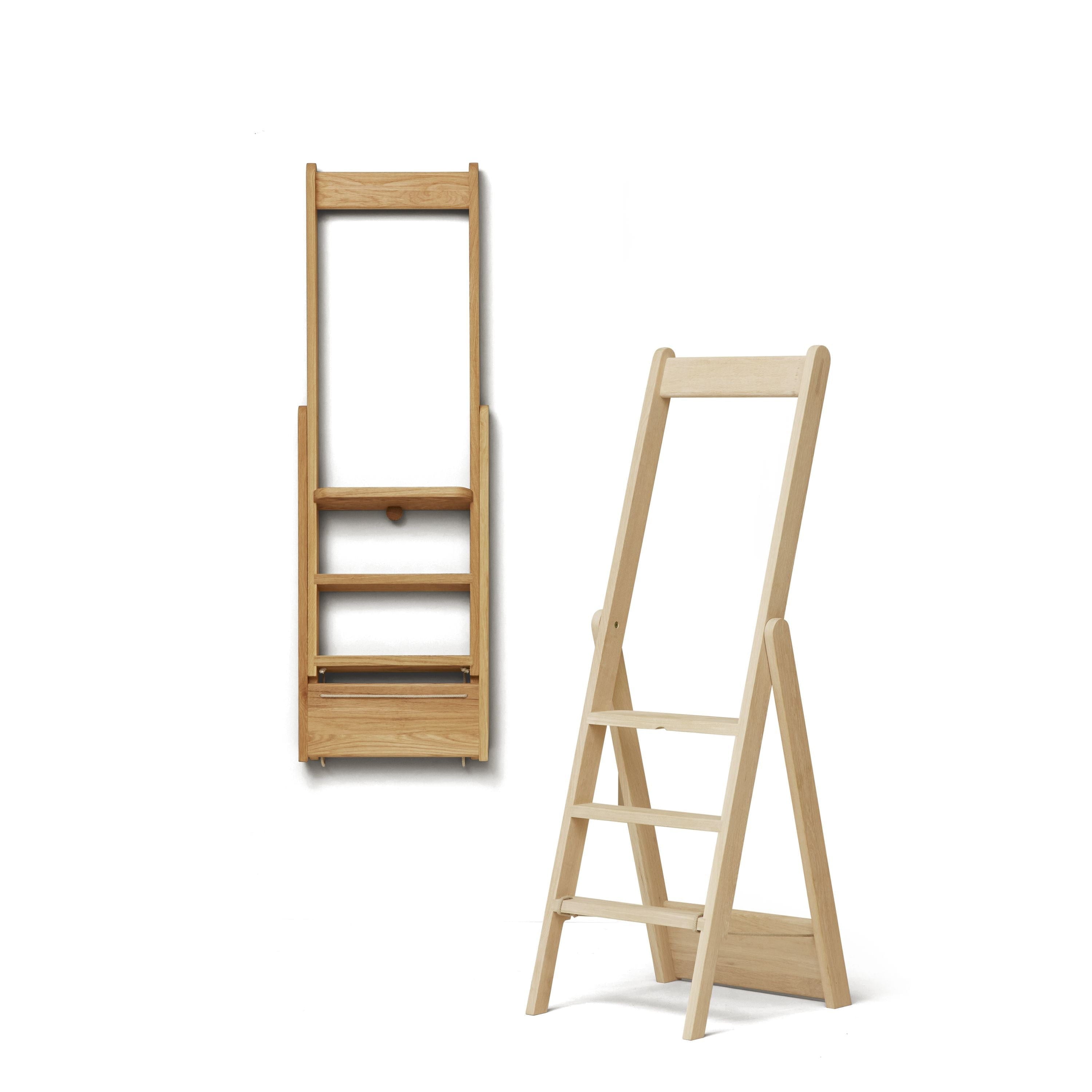 Form & Refine Step By Step Ladder. Oak