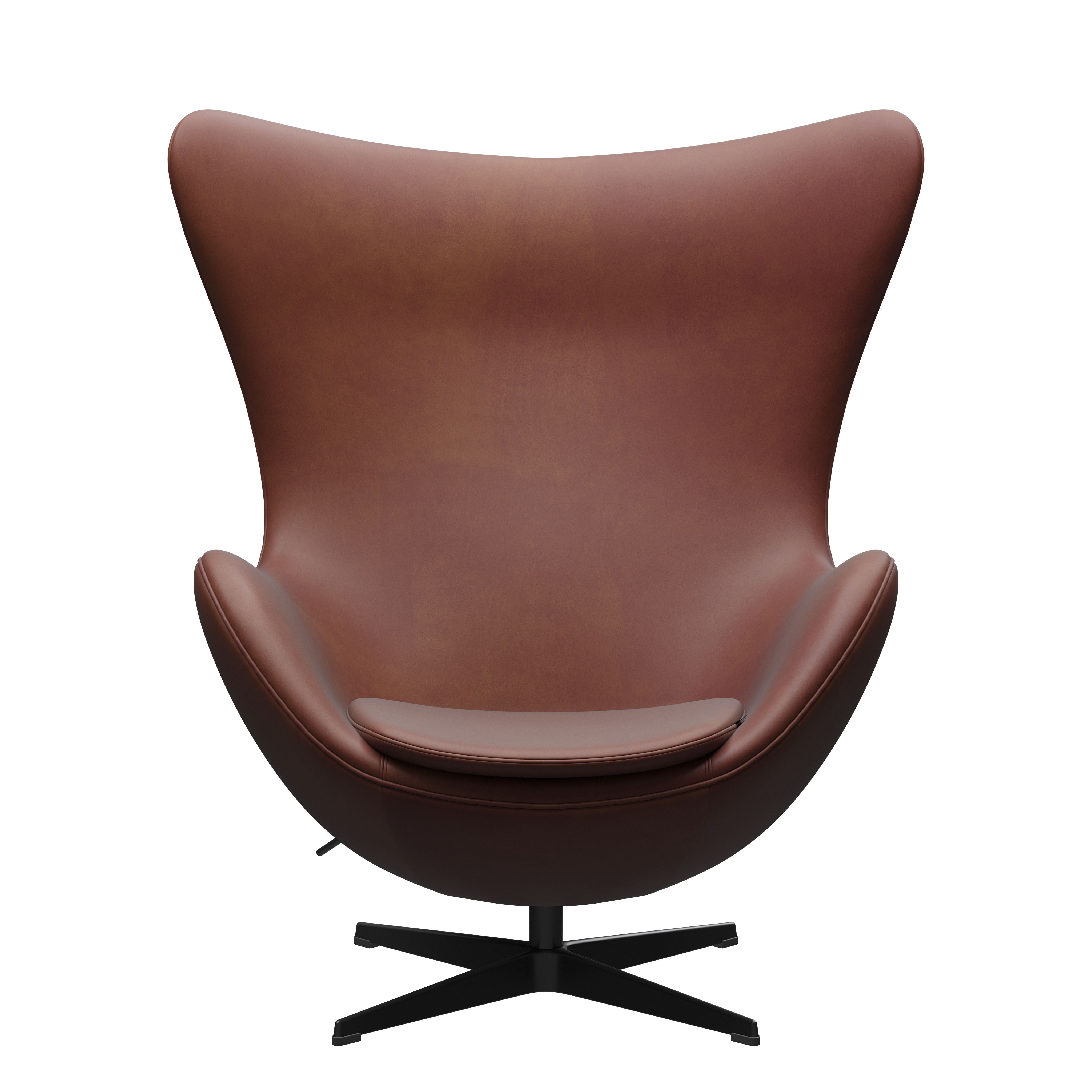 Fritz Hansen The Egg Lounge Chair, Grace Chestnut Leather Anniversary Collection