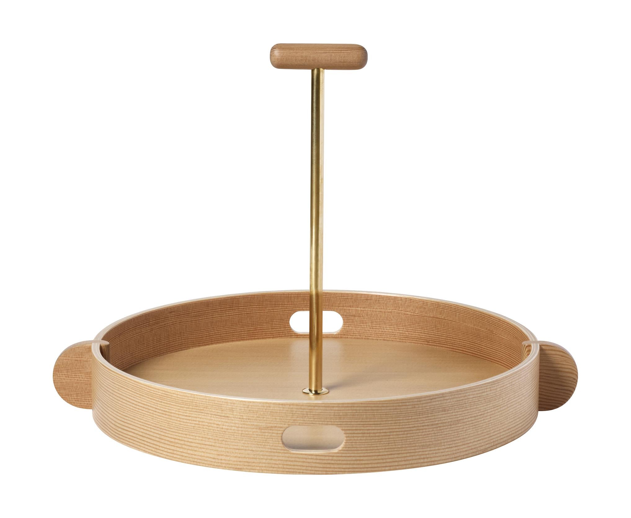 Fritz Hansen Jh Tray, Oregon Pine/Brass