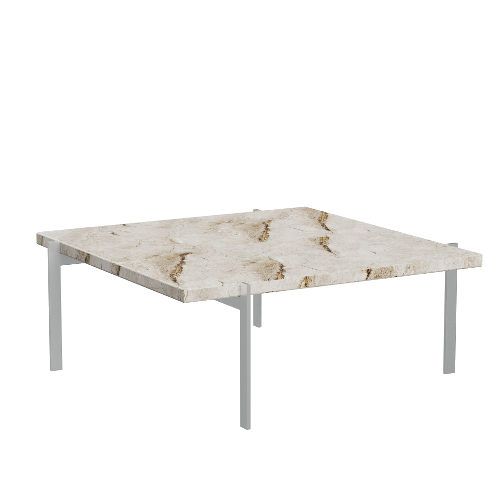 Fritz Hansen Pk61 Coffee Table 80 Cm, Beige Marble