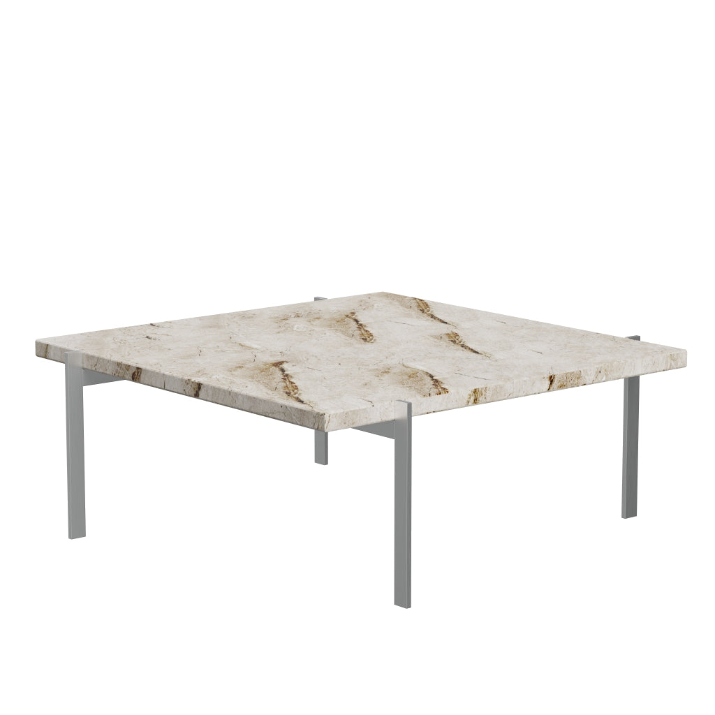 Fritz Hansen Pk61 Coffee Table 80 Cm, Beige Marble