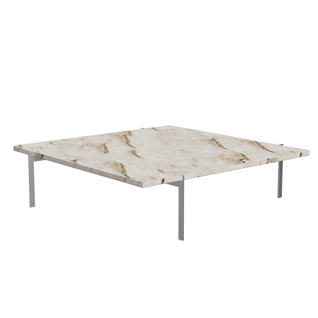 Fritz Hansen Pk61 A Coffee Table 120 Cm, Beige Marble