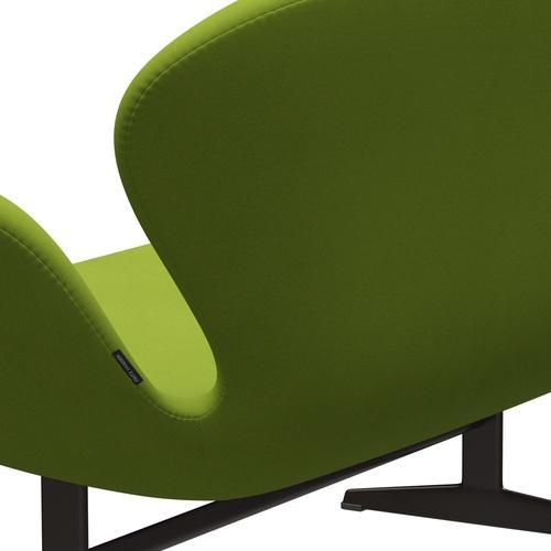 Fritz Hansen Swan Sofa 2 Seater, Brown Bronze/Comfort Light Green (68000)