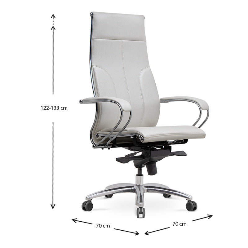 Office Chair CHARMANT White 70x70x124/134cm