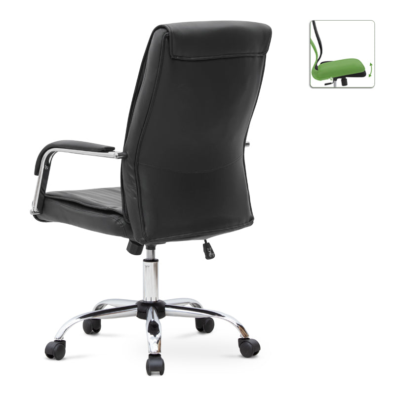 Office Chair SANDRA PU leather Black