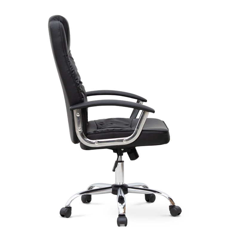 Office Chair ARLENE PU leather Black 62x63x112/122cm