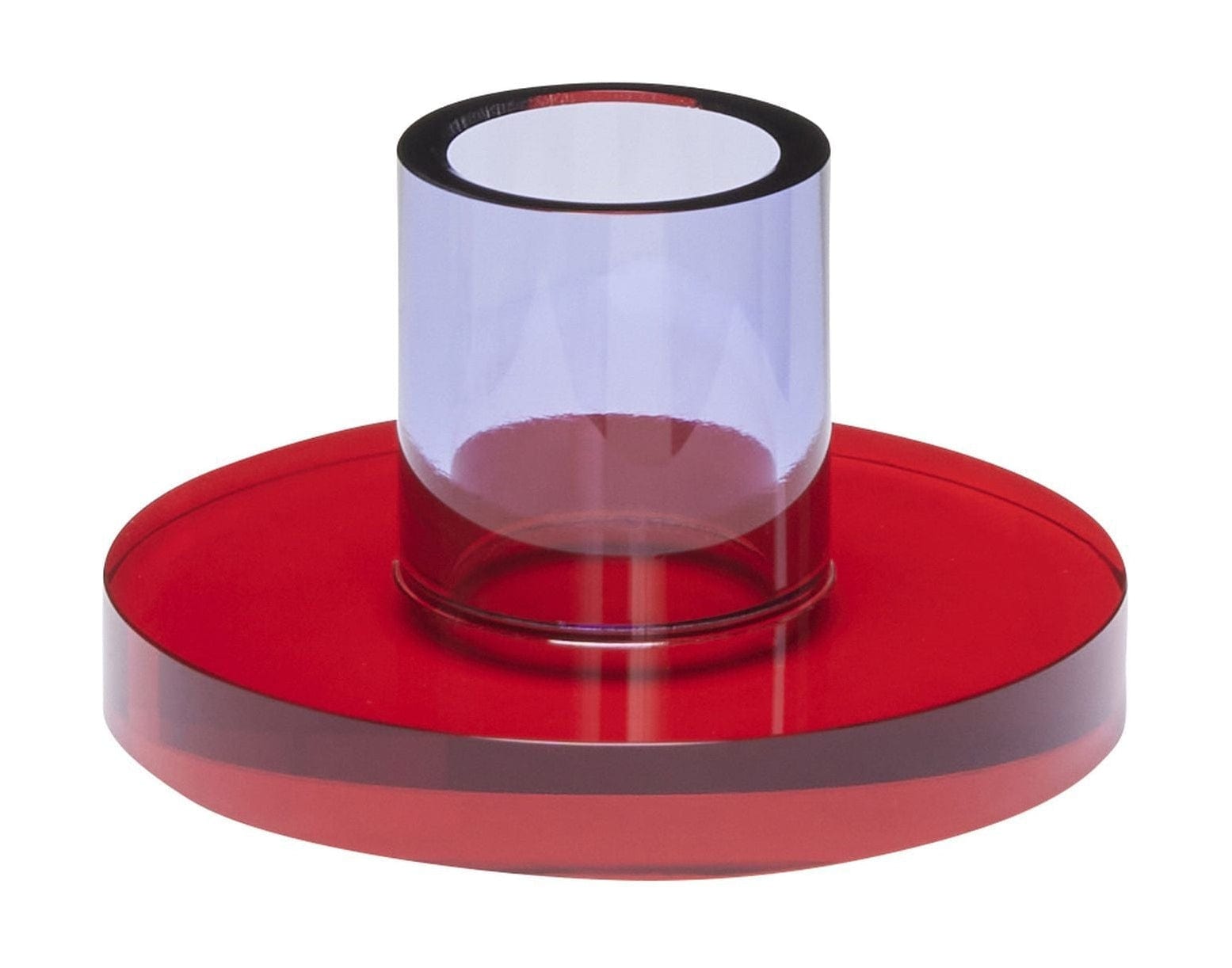 Hübsch Astra Candle Holder Small, Red/Violet