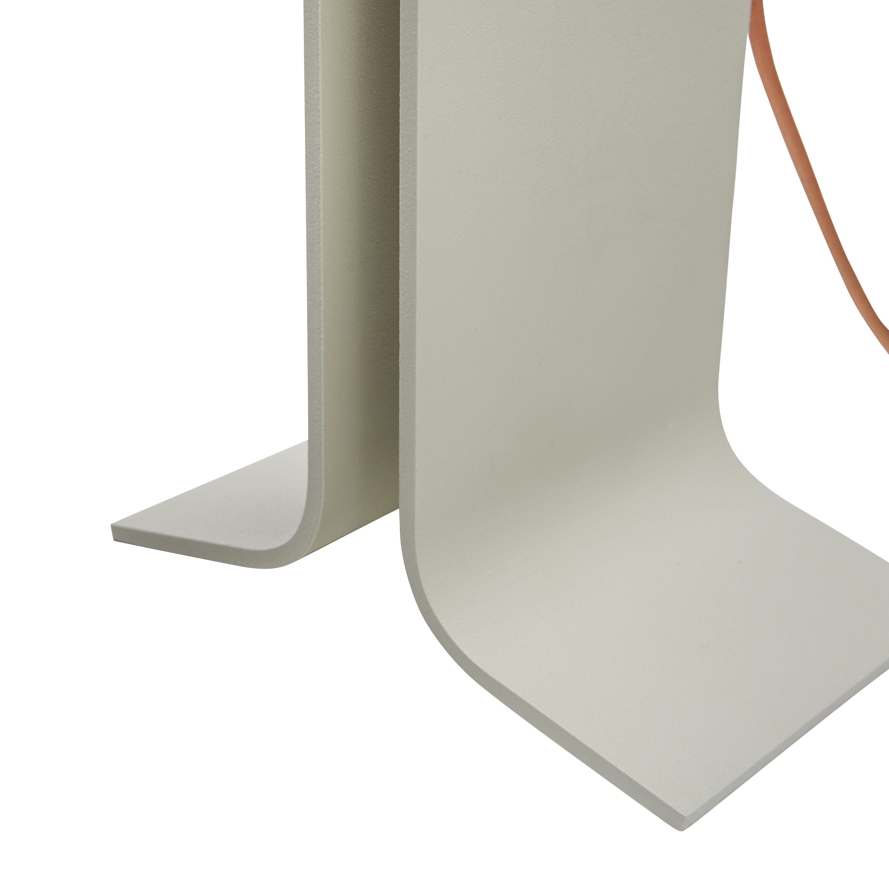 Hübsch Crea Table Lamp, Sand/Orange