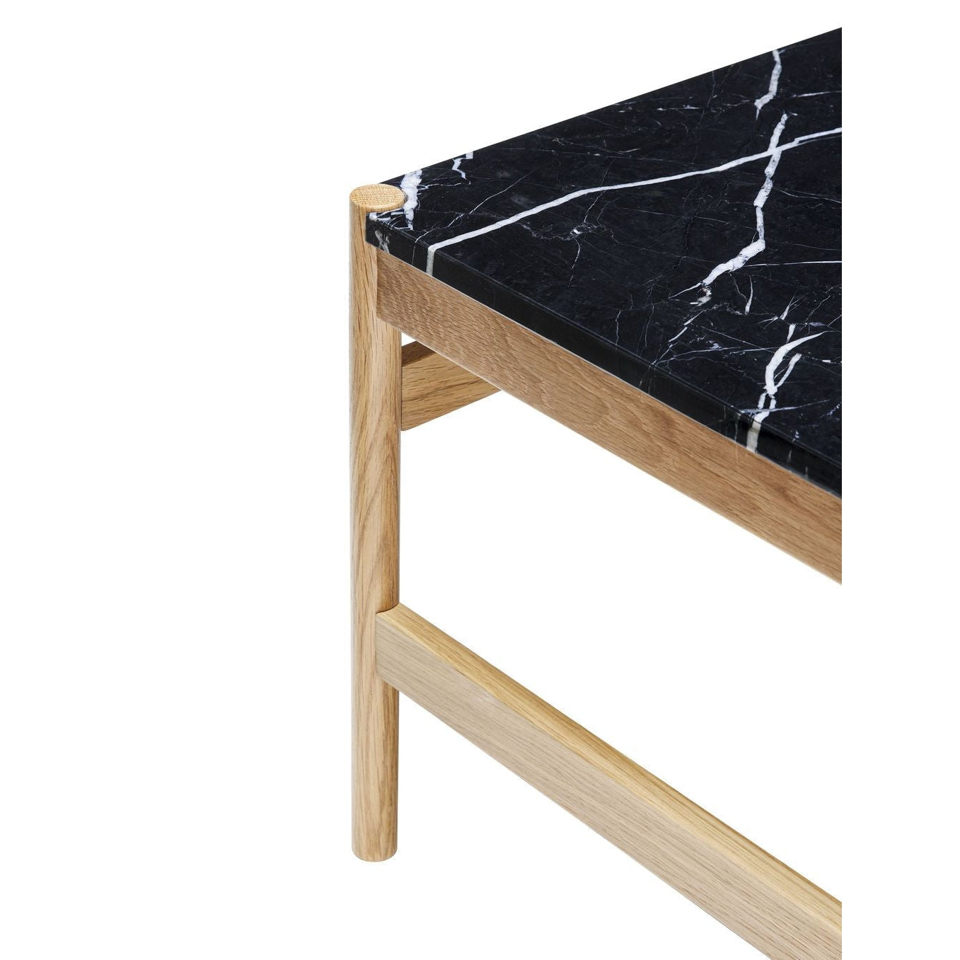 Hübsch Raw Side Table Oak/Marble