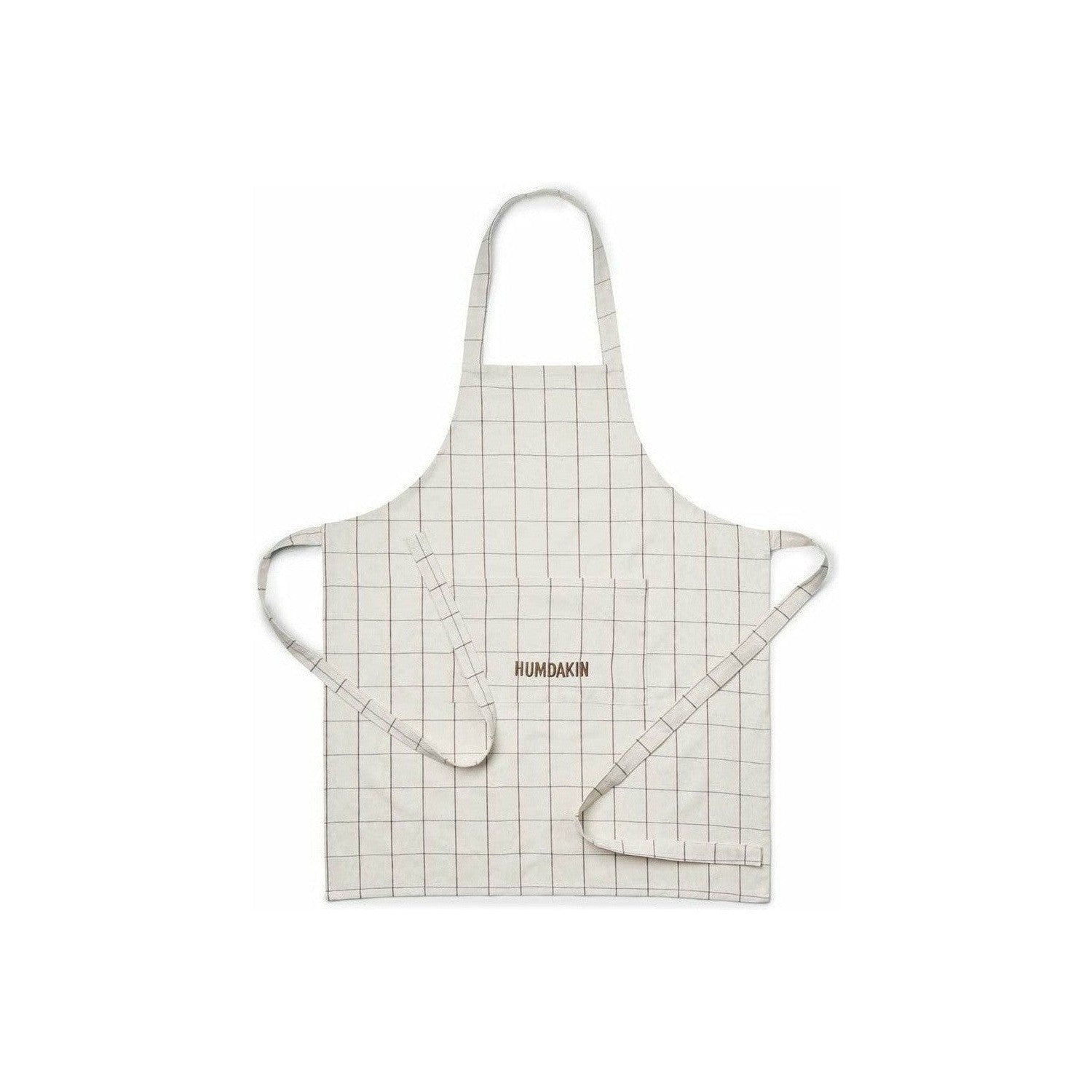 Humdakin Check Apron, Shell/Brown Sugar