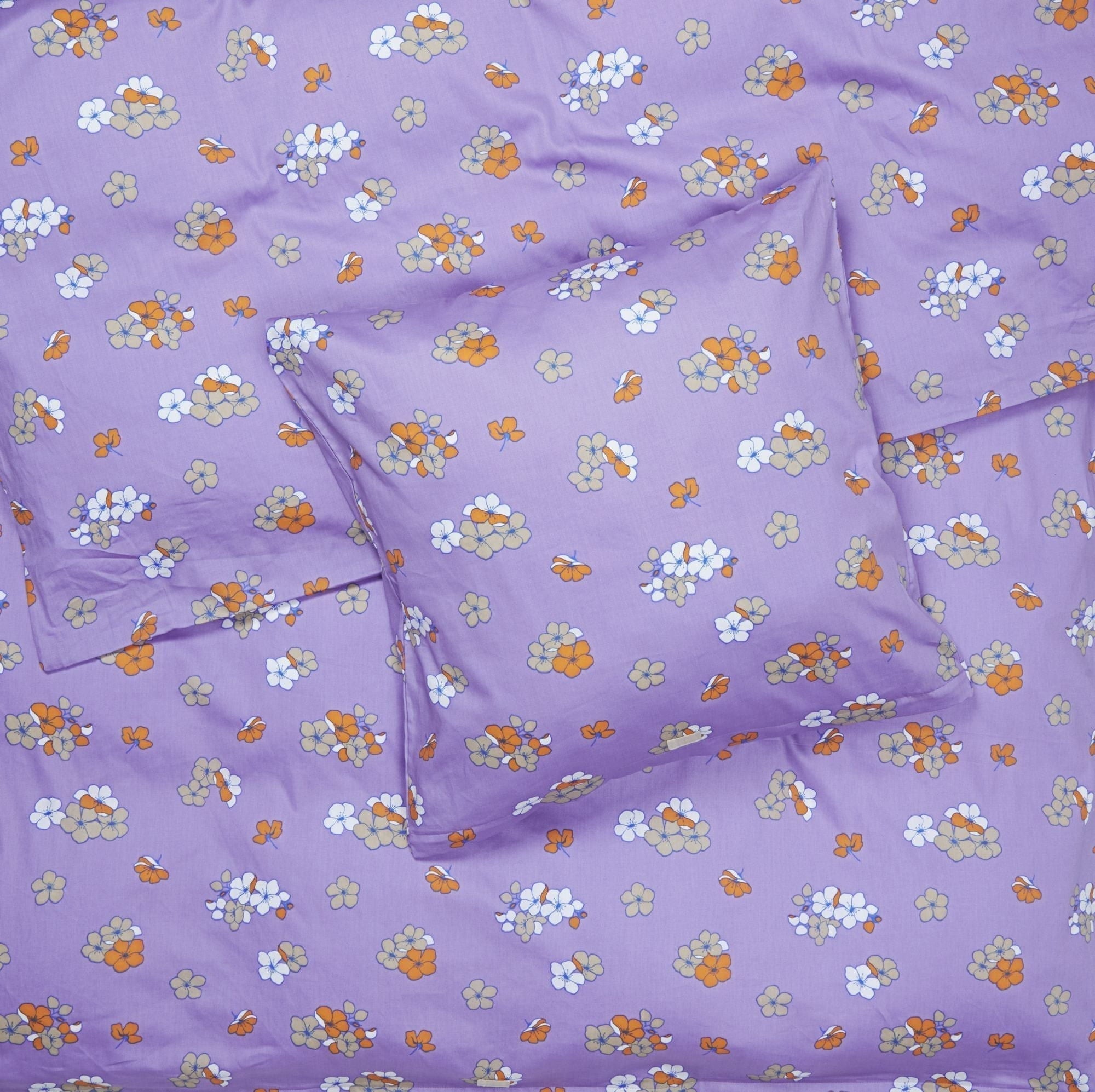 Juna Grand Pleasantly Bed Linen 140x220 Cm, Purple