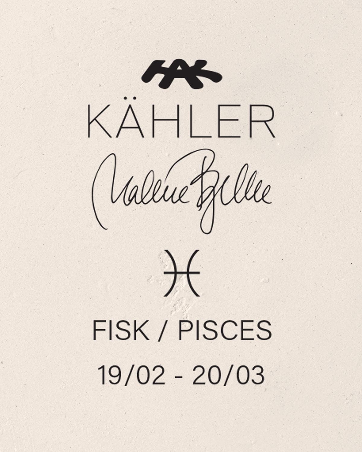 Kähler Astro Figure, Pisces 13 Cm