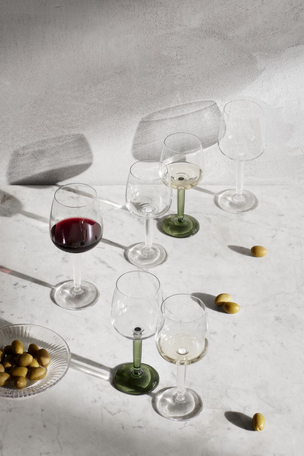 Kähler Hammershøi Red Wine Glass 49 Cl, Green 2 P Cs.