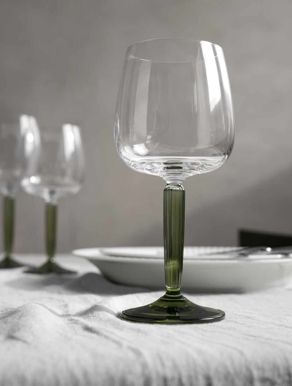 Kähler Hammershøi Red Wine Glass 49 Cl, Green 2 P Cs.