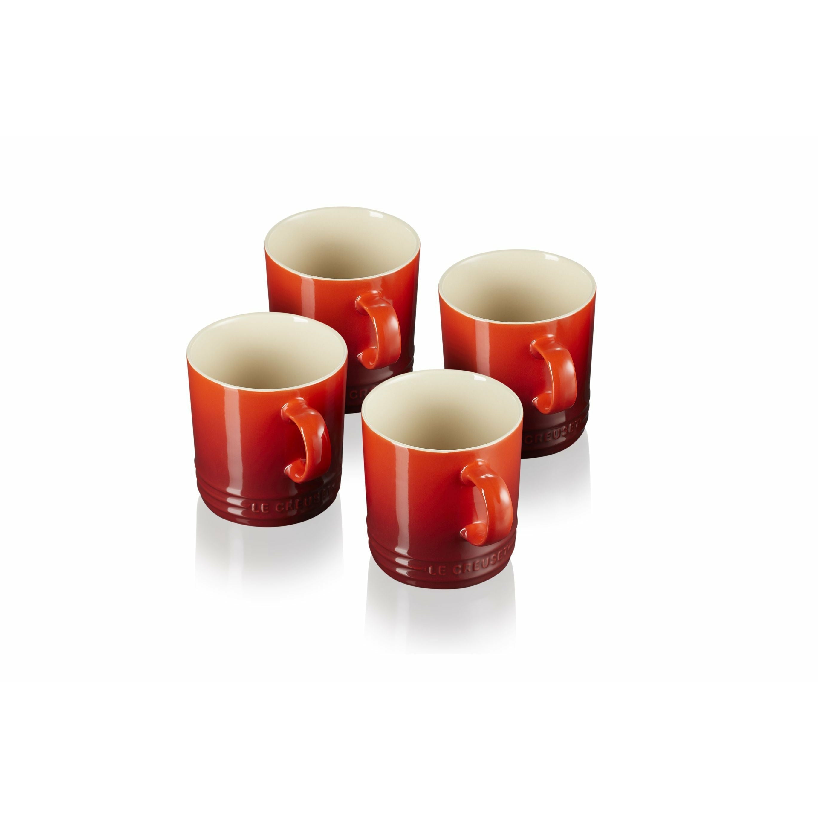 Le Creuset Mug 350 Ml Cherry Red, 4 Pcs.