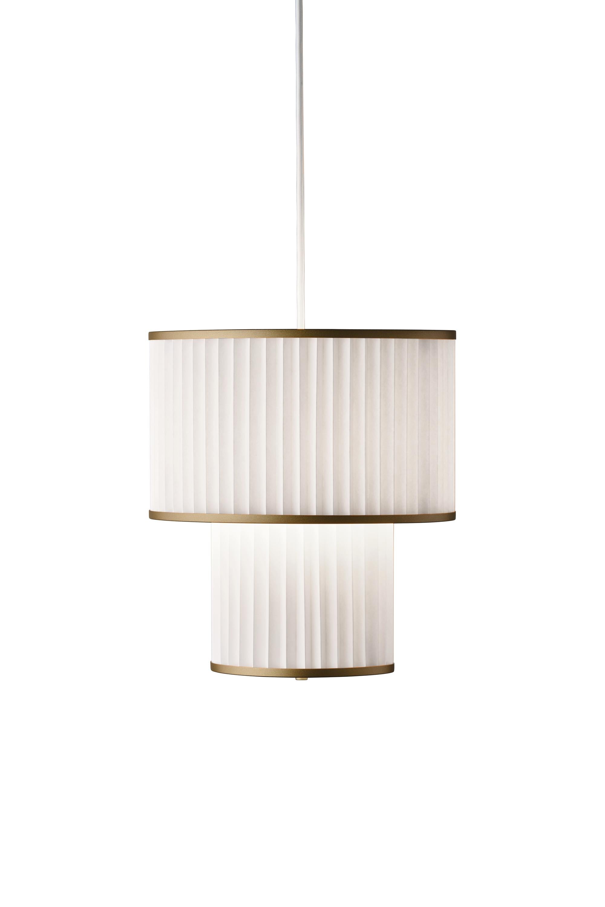 Le Klint Plivello Suspension Lamp Golden/White With 2 Shades (S M)