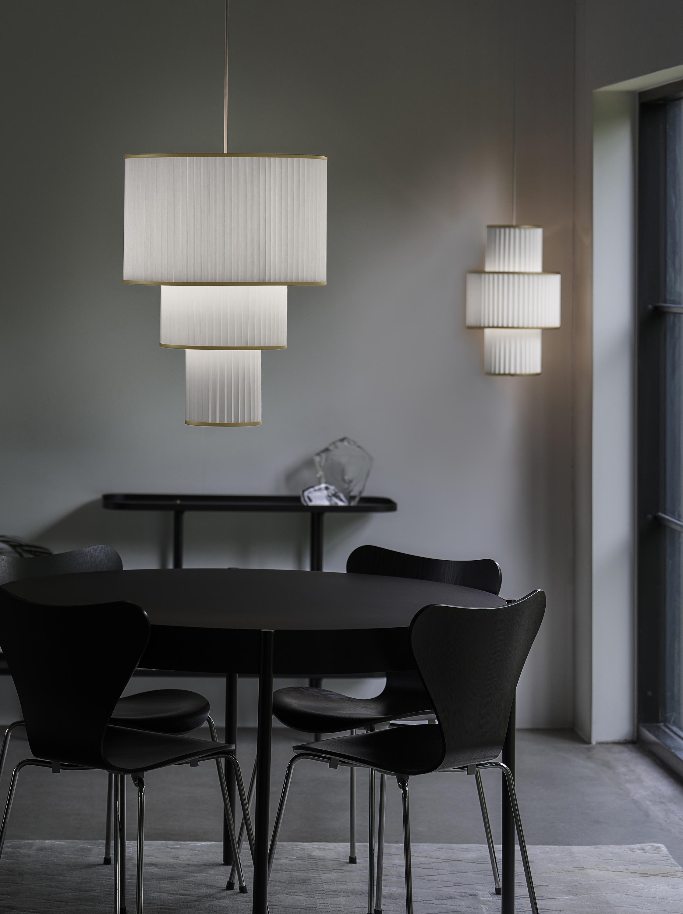 Le Klint Plivello Suspension Lamp Golden/White With 3 Shades (S M L)