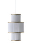 Le Klint Plivello Suspension Lamp Golden/White With 3 Shades (S M S)