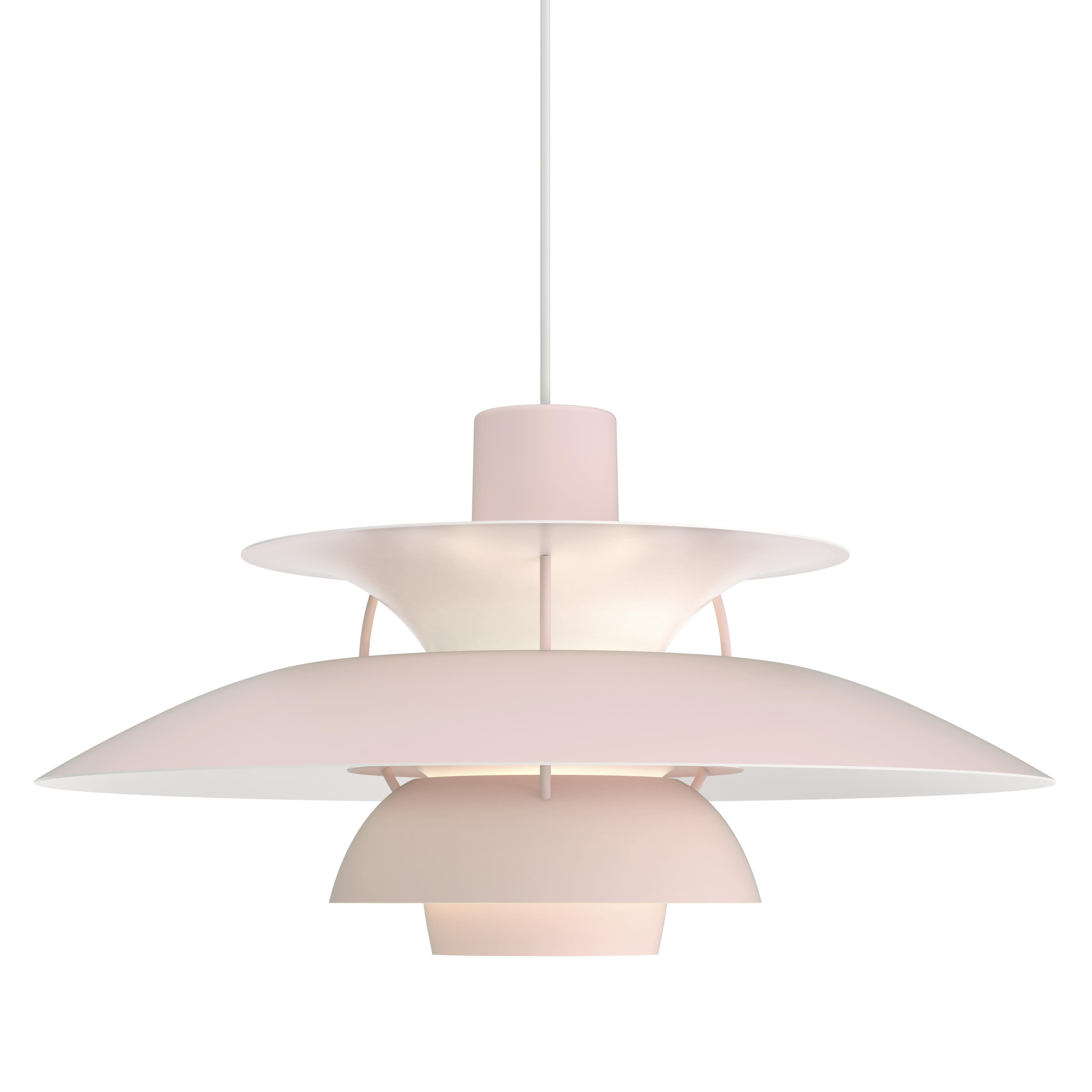 Louis Poulsen Ph 5 Pendant Monochrome, Pale Rose